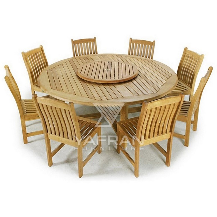 Iva 8 Chairs Teak Outdoor Dining Set