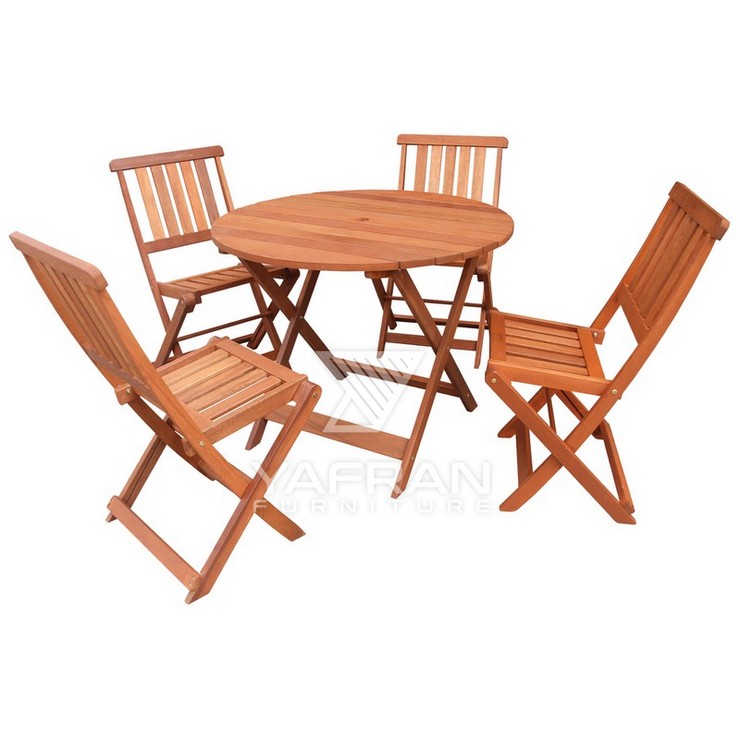 Naomi 4 Stackable Chairs Garden Dining Set