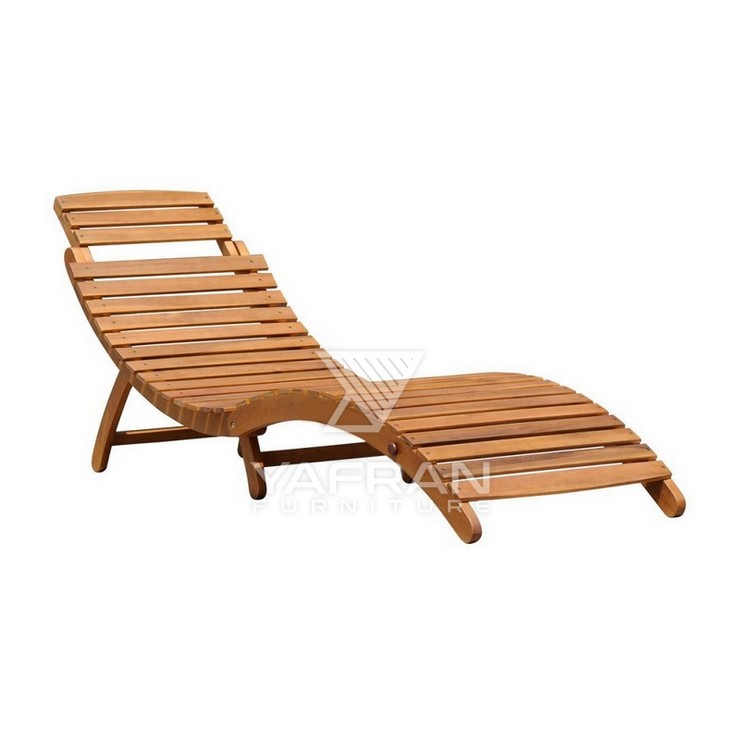 Adam Teak Chaise Lounge