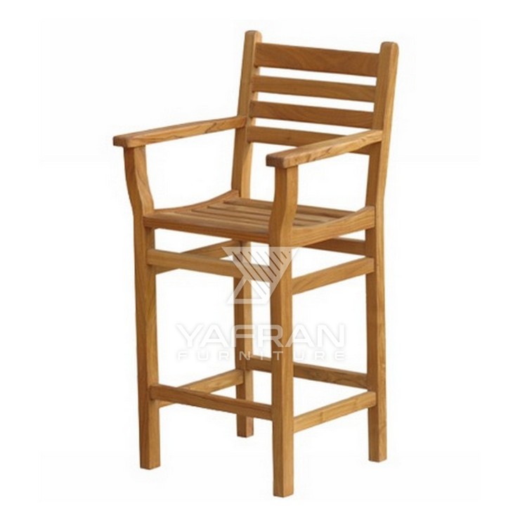 Adam Teak Bar Chair