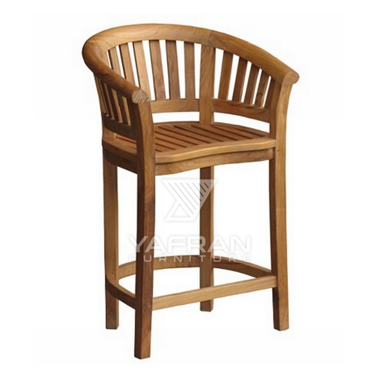 Cato Teak Bar Chair