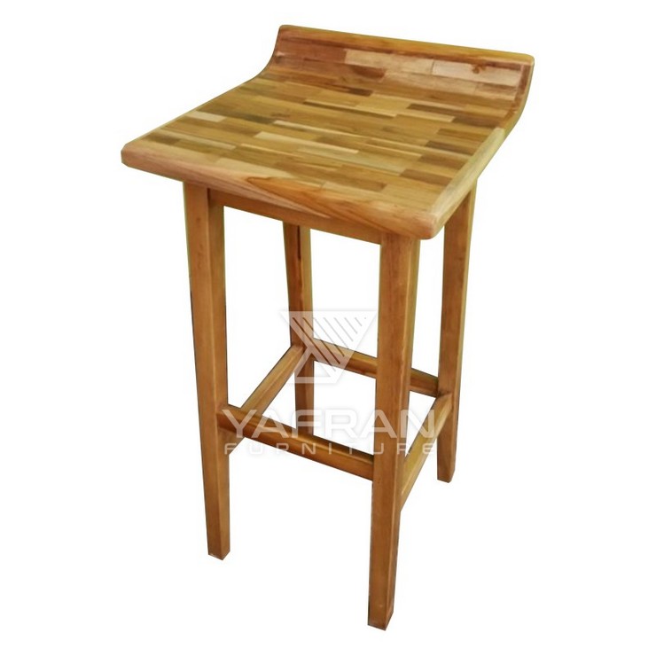 Angelo Teak Bar Stool