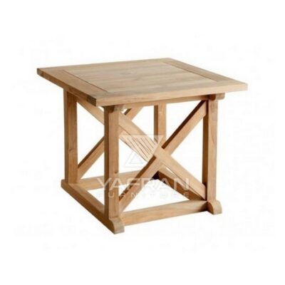 Outdoor Teak Side Table - Lynn Outdoor Teak Side Table