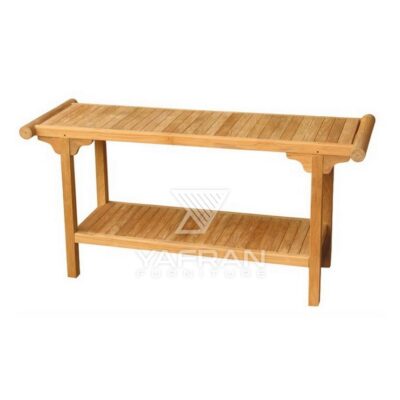 Teak Iron Console Table - Kingston Teak Iron Console Table