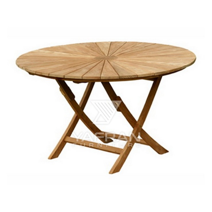 Octagonal Fixed Legs Folding Table