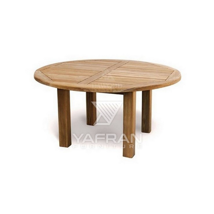 Round Teak Dining Table