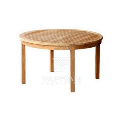 Round Teak Coffee Table - Talia Round Teak Coffee Table